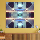 Raumschiff Kaleidoskop gepackte Leinwand (Insitu (Wohnzimmer))