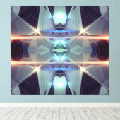 Raumschiff Kaleidoskop gepackte Leinwand (Insitu (Holzboden))