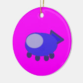 Raumschiff Keramik Ornament (Links)