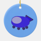 Raumschiff Keramik Ornament (Hinten)