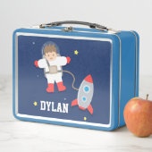 Raumschiff Kleiner Astronautenjunge Metall Brotdose (Beispiel)