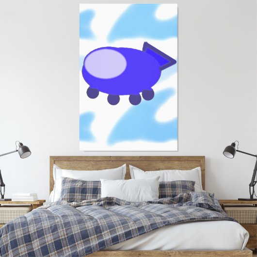 Raumschiff Leinwanddruck (Insitu (Schlafzimmer))