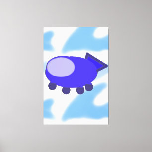 Raumschiff Leinwanddruck