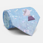 Raumschiff mit Satellit zum Mond Krawatte (Gerollt)