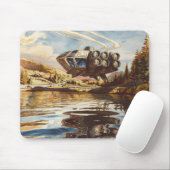 Raumschiff Mousepad (Mit Mouse)