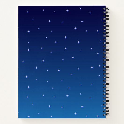 Raumschiff niedlicher Cartoon über der Erde Notizblock (Rückseite)