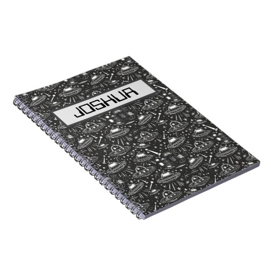 Raumschiff Personalisiert Notizblock (Rechte Seite)