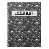 Raumschiff Personalisiert Notizblock (Vorderseite)