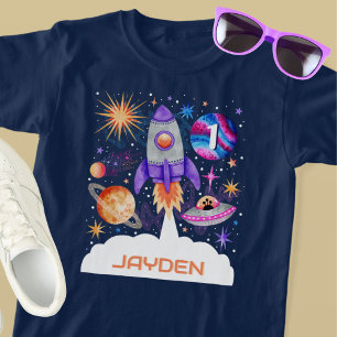 Raumschiff-Planeten UFO und Raumfahrzeuge des Astr T-Shirt