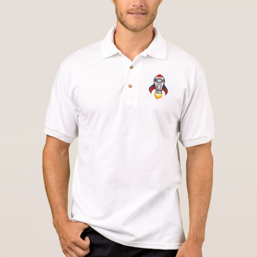 Raumschiff Polo Shirt (Vorderseite)
