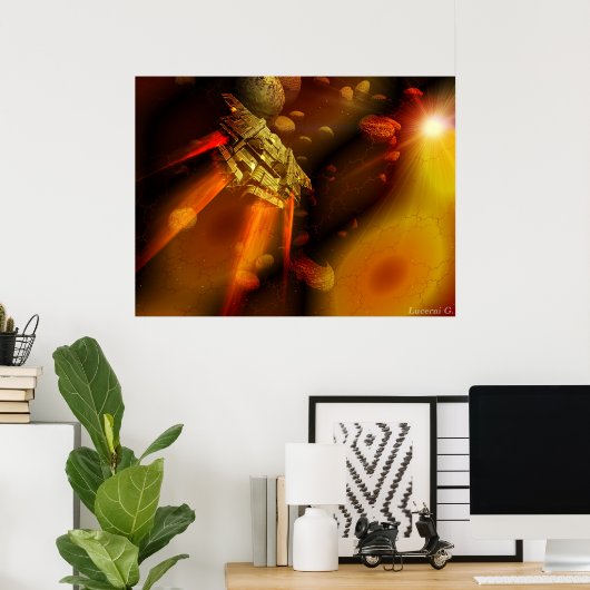 Raumschiff Poster (Heimbüro)