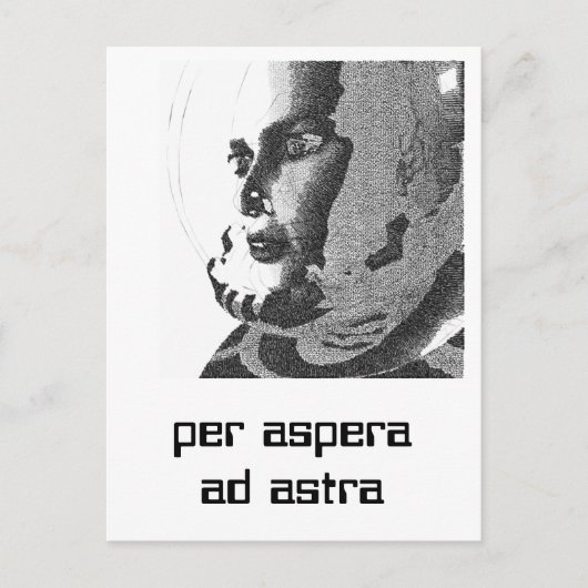 Raumschiff Postkarte (Vorderseite)