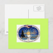 Raumschiff Postkarte (Vorne/Hinten)