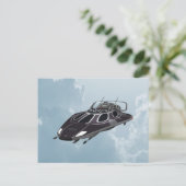 Raumschiff Postkarte (Stehend Vorderseite)
