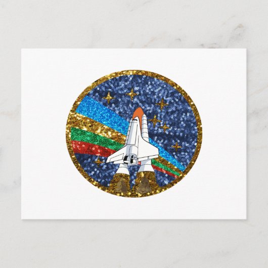 Raumschiff Postkarte (Vorderseite)