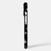 Raumschiff-Rakete, schwarze und rote Kinder Case-Mate iPhone Hülle (Rückseite / Links)