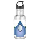 Raumschiff-Raketenraum Edelstahlflasche (Vorderseite)