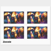 Raumschiff Rechteckiger Aufkleber (Blatt)