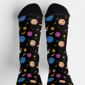 Raumschiff Reise Galaxy Muster Socken (Oben)