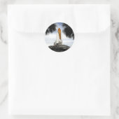 Raumschiff Runder Aufkleber (Tasche)