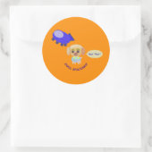 Raumschiff Runder Aufkleber (Tasche)