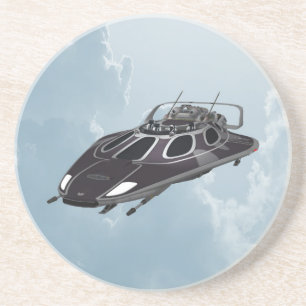 Raumschiff Sandstein Untersetzer