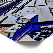 Raumschiff Sci Fi Poster (Ecke)