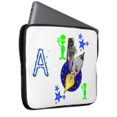 Raumschiff "Sleeve Astronaut" Laptopschutzhülle (Vorne Rechts)