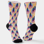 Raumschiff Socken (Gewinkelt)