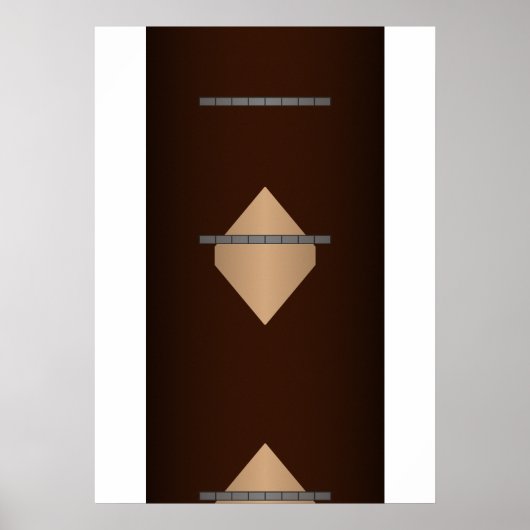Raumschiff Tempel Teppich Poster (Vorne)