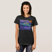 Raumschiff UFO Alien UAP paranormal T-Shirt (Vorne ganz)