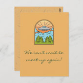 Raumschiff UFO Space Besucher treffen sich wieder Postkarte (Vorne/Hinten)