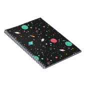 Raumschiff und Planet Notizblock (Rechte Seite)