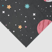 Raumschiff und Planet Seidenpapier (Detail)