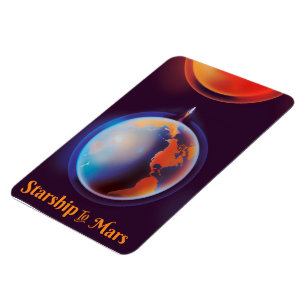 Raumschiff zum Mars Magnet