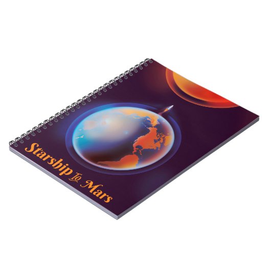 Raumschiff zum Mars Notizblock (Linke Seite)