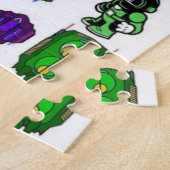 Raumschiffe Außerirdischen Astronauten Puzzle (Seite)