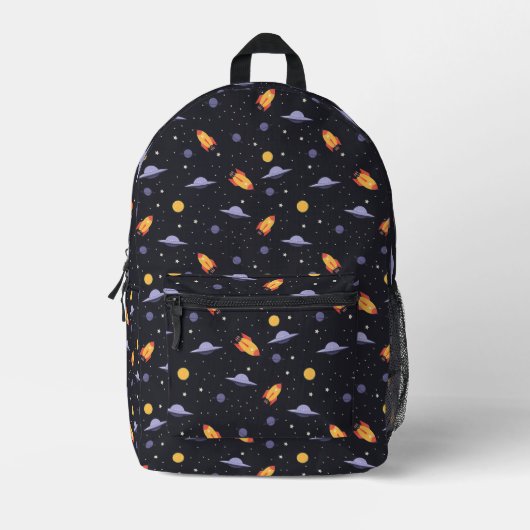 Raumschiffe Raumschiffe Galaxy Cosmo Cool Bedruckter Rucksack (Vorderseite)