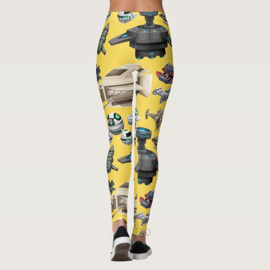 Raumschiffe, Roboter, Droiden-Leggings Leggings (Rückseite)