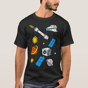 Raumschiffe und Planeten. T-Shirt