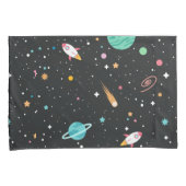 Raumschiffe und Sterne Kissenbezug (Vorderseite-Rechts)