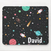 Raumschiffe und Sterne Mousepad (Vorne)