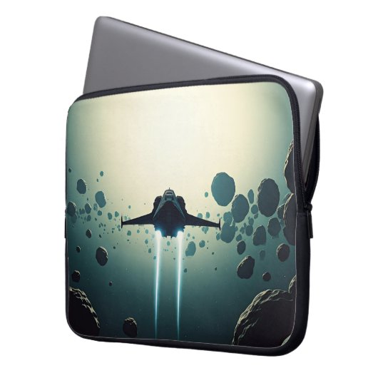 Raumschifffahrt Laptopschutzhülle (Vorderseite Links)