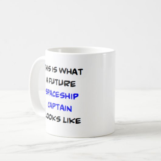 Raumschiffskapitän, Zukunft Kaffeetasse (Vorderseite Links)