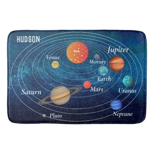 Raumsonarsystem Raumfahrt Bath Badematte (Vorderseite)