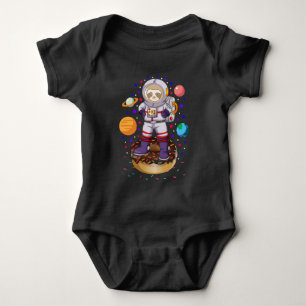 Raumsonde Astronaut Galaxy Planet Donut Candy Baby Strampler
