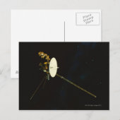Raumsonde Postkarte (Vorne/Hinten)
