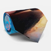 Raumsonde Weltraumkunstwerk Voyager Raumsonde Krawatte (Gerollt)