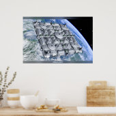 Raumstadt Poster (Küche)