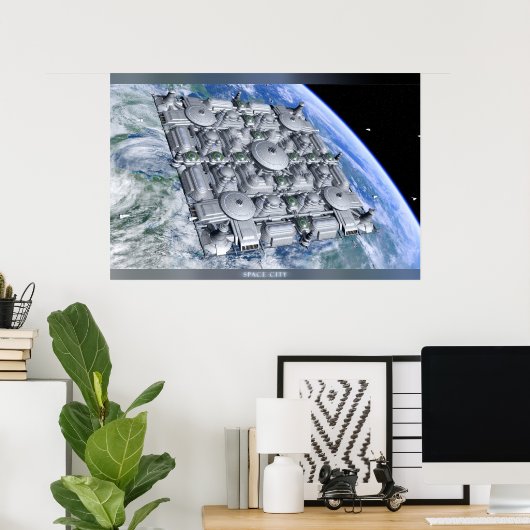 Raumstadt Poster (Heimbüro)